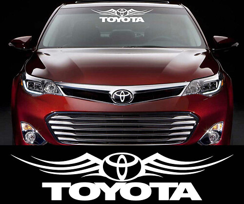 Toyota Racing Decal Sticker Car Window Windshield cars and motorcycles