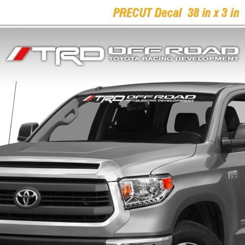 Toyota TRD Off Road Racing Tacoma Tundra Vinyl Decal Sticker Truck Windshield 1
