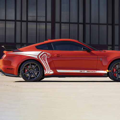 Side Rear Graphics Stripes Stickers Decals for Ford Mustang Cobra
