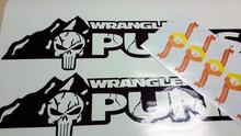 The Punisher Edition Version 2 Hood Stickers Decals. Custom set for Jeep wrangler hoods
 3