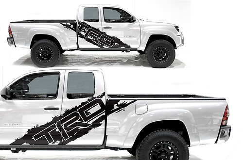 Toyota Tacoma 2005-2020 Custom Half Side Sticker Decal Truck Wrap - TRD SIDE