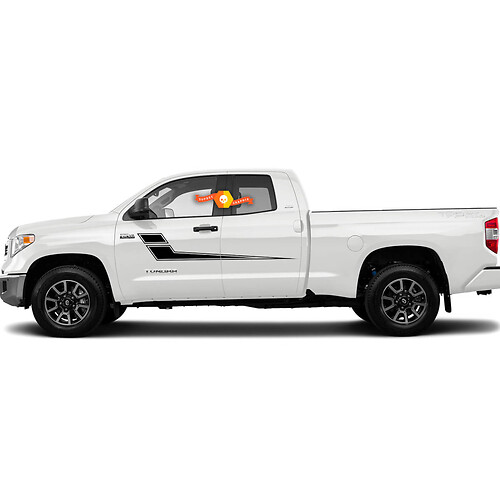 Toyota Tundra Side Race Stripe Graphic Vinyl Sticker Decal 2014-2017