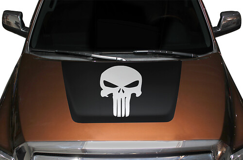 Toyota Tundra Punisher Hood Vinyl Sticker Decal 2014-2017