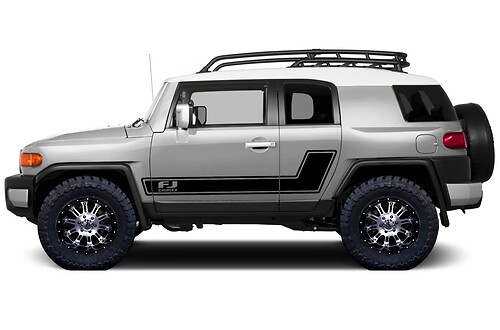 Toyota FJ Cruiser 2007-2014 Custom Side Stripe Sticker Decal Truck Wrap - FJ STRIPE