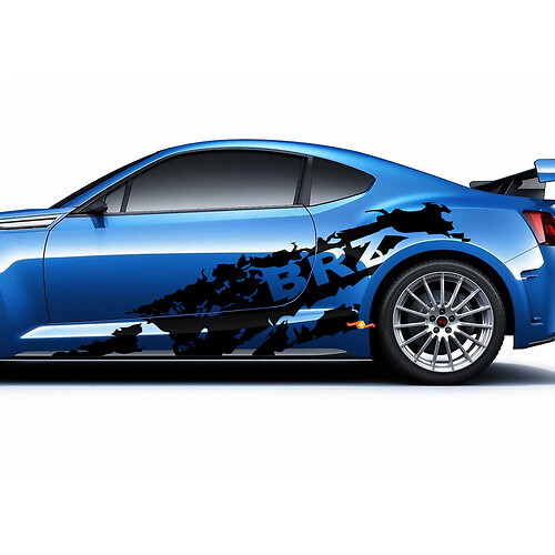 Torn Vinyl Graphics Sticker Decal fit Suba BRZ