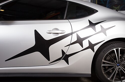 Stars Vinyl Graphics Sticker Decal fit Suba BRZ
