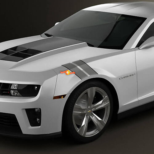 2010-2015 Camaro Hash Mark Stripes Decals Stickers