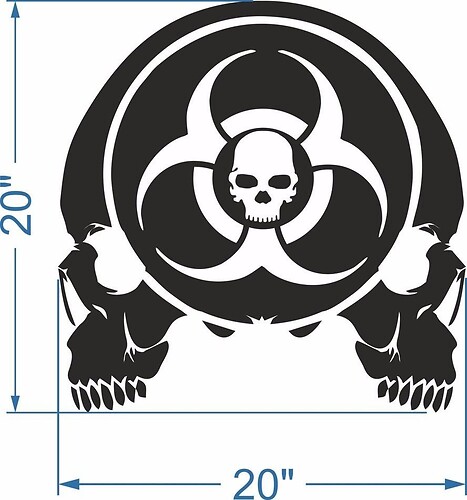 Skulls Zombie Hood Door Trunk Vinyl Sticker Decal fits Wrangler