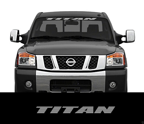 TITAN Nissan  Front Windshield Window Banner Decal Sticker titan nismo