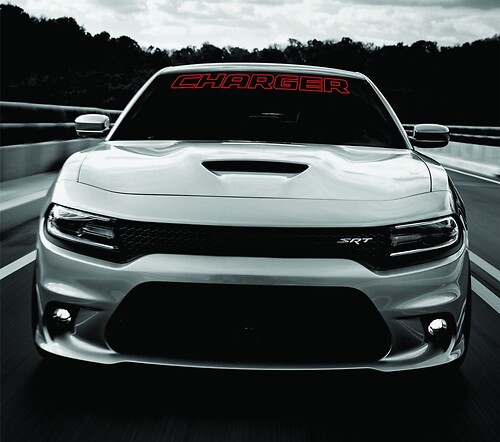 Dodge Charger Windshield Banner Sticker Decal 2011-2017 HEMI RT SXT Ralleye v6 v8