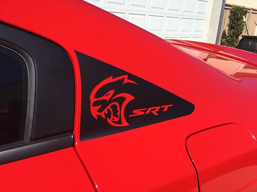 Dodge Charger HELLCAT C Pillar Sticker Decal 2011 2012 2013 2014 2015 2016 2017 SRT