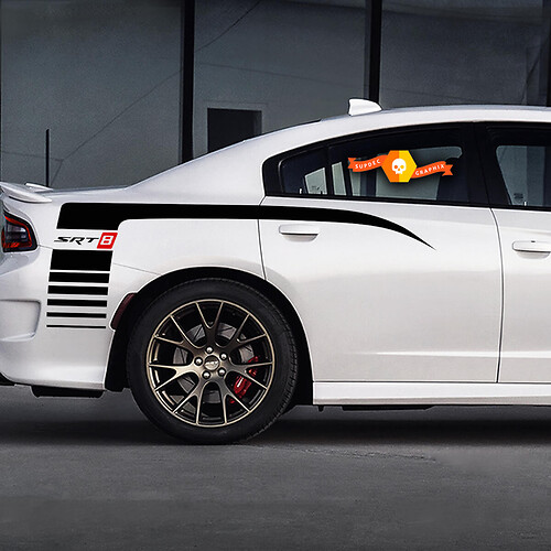 DODGE CHARGER SRT, SRT8 Quarter Panel Vinyl Sticker Decal Stripes
