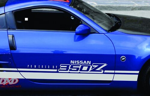 Racing Stripes Sticker Decal Fits NISSAN 350Z Touring Coupe Convertible ROCKER PANEL