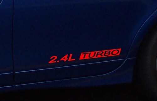 2 DODGE NEON 2.4L TURBO Sticker Decal FOR 2003-2005 SRT-4 SRT4