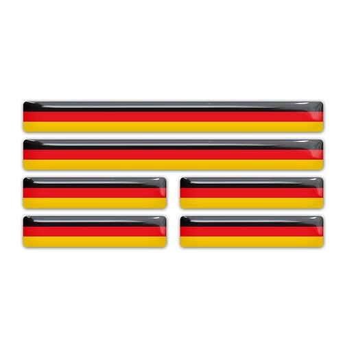 German Germany Flag domed sticker decal emblem BMW Mercedes VW Audi