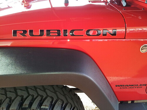 Rubicon Decals (3d) Domed Stickers Vinyl For Jk Hood Both Sides Jeep