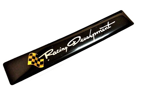 3d Racing Development Trd Toyota Decal Badge Sticker Resin Body Emblems Black
