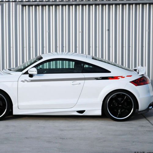 1 pair KK vinil otomatik bel çizgisi araba çıkartması otomobil şerit çıkartması Audi Honda CRV için
