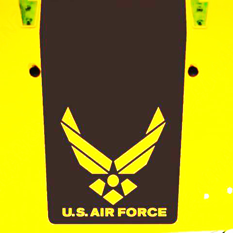 Jeep Wrangler Blackout USAF AIR FORCE Vinyl Hood Sticker Decal TJ LJ JK JKU JKU
