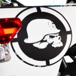 Pair Toyota Tundra Truck Metal Mulisha Bedside Vinyl Stickers Decals 2007-2015