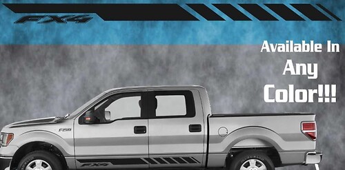 2010 2011 2012 2013 2014  - 2020 Ford RockerVinyl Decal Sticker 4x4 Eco Boost FX4 F150
