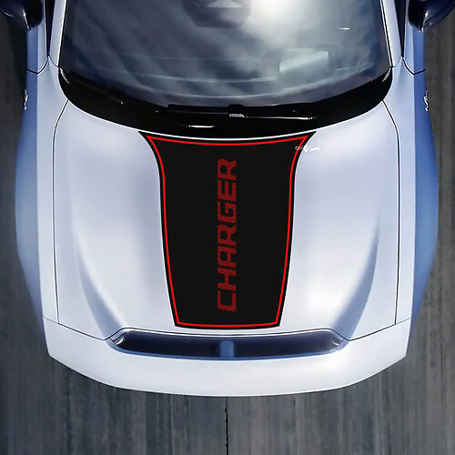 Hood Wrap Decal Sticker for Dodge Charger Electric