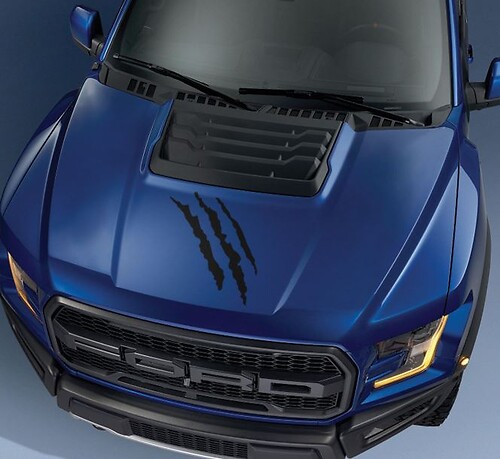 Ford F150 Raptor 2017 hood claw graphics decal sticker