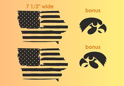 Jeep Map of Iowa a state of United States flag Distressed Wrangler Left and Right Stickers Decals