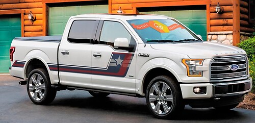 US Military America theme patriotic Ford F-150 Hockey Tremor Style Decals Stripes Vinyl Graphics
