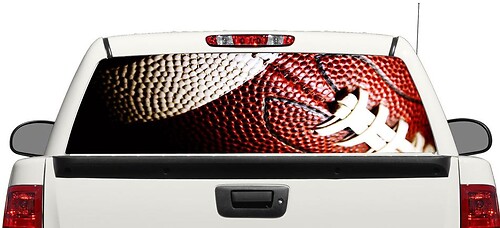rugby american football sport ball Rear Window Decal Sticker Pick-up Truck SUV Car 3
