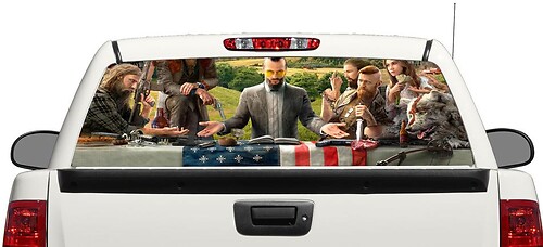 Far Cry 4 game Rear Window Decal Sticker Pick-up Truck SUV Car 3