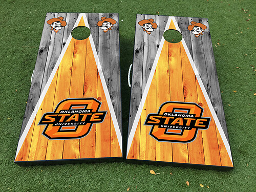 Oklahoma State University Cornhole Board Game Sticker Decal VINYL WRAPS with LAMINATED