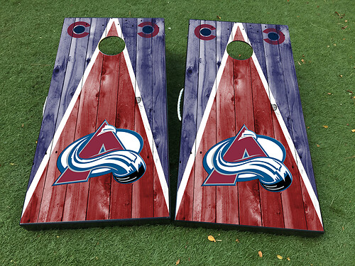Colorado Avalanche Cornhole Board Game Sticker Decal VINYL WRAPS with LAMINATED