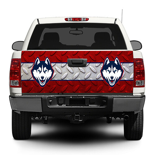 Connecticut Huskies College Basketball Tailgate Decal Sticker Wrap Pick-up Truck SUV Car