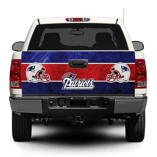New England Patriots Football Tailgate Decal Sticker Wrap Pick-up Truck SUV Car