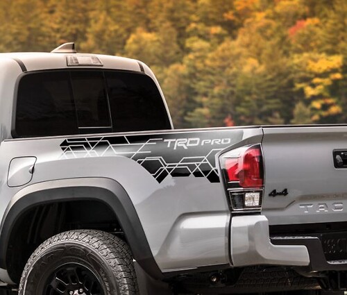 Toyota Tacoma TRD side bed graphics decal sticker model 1