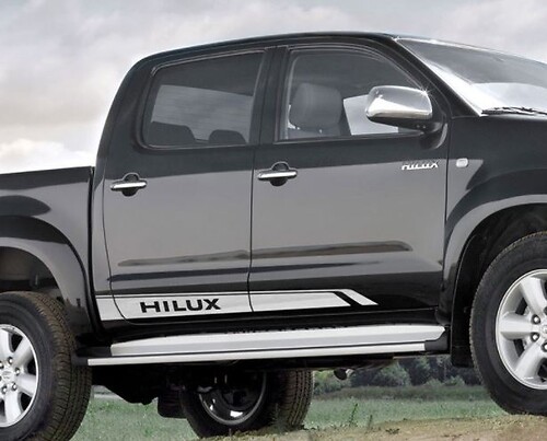 Toyota HILUX SR5 TAILGATE 2004  - 2020 Graphics side rocker stripe Sticker Decal

