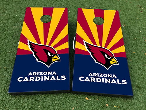 Arizona Cardinals NFL Cornhole Board Game Sticker Decal VINYL WRAPS with LAMINATED