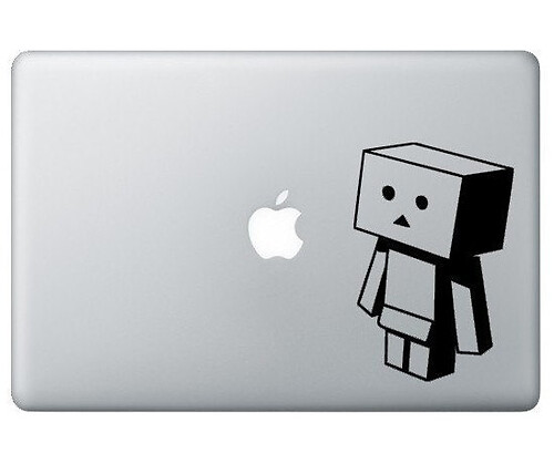 Danbo Looking Down Box Robot MacBook Laptop Vinyl Decal Sticker