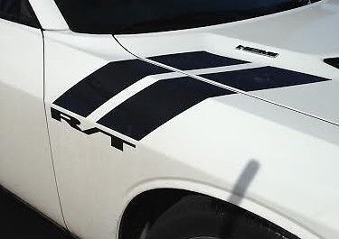 DODGE HEMI CHALLENGER R-T Fender Hash Racing Stripes Vinyl Decals Stickers