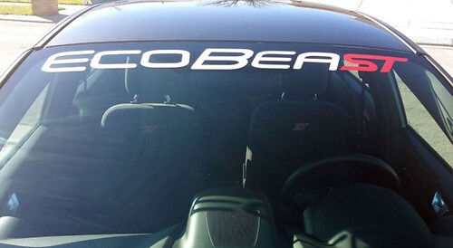 New Ecobeast St Windshield Banner Ford Focus Fiesta St Vinyl Graphics Stickers See Original Listing