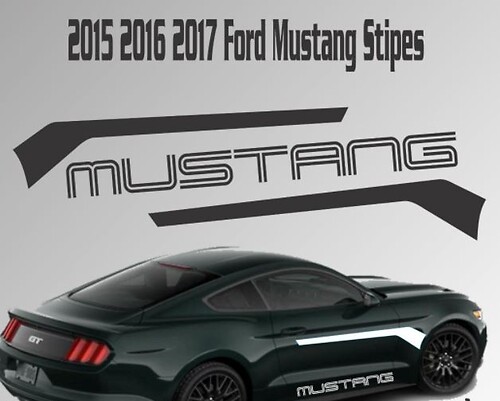 2015 2016 2017 Ford Mustang Stripe Vinyl Decal Sticker GT 5.0 Coyote Racing Kit

