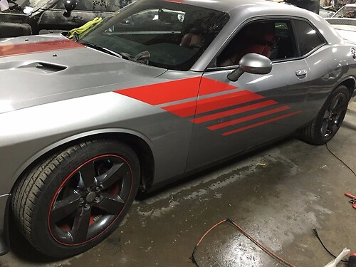 Custom Hash Sticker Decal Graphics Vinyl Racing Stripe Strobe Challenger RT Hellcat SRT
