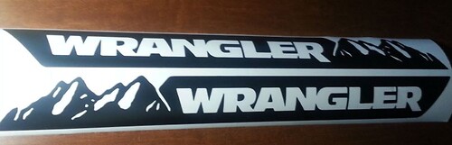 Side Hood Mountain Sticker Decal Vinyl Graphic for Jeep Wrangler JK Fender