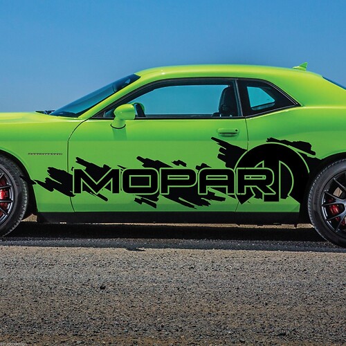 Dodge Challenger Mopar Splash Grunge Logo Vinyl Sticker Decal Graphic Camo
