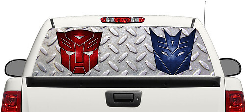 Transformer logo Autobot Decepticon Rear Window Decal Sticker Pick-up Truck SUV Car 3
