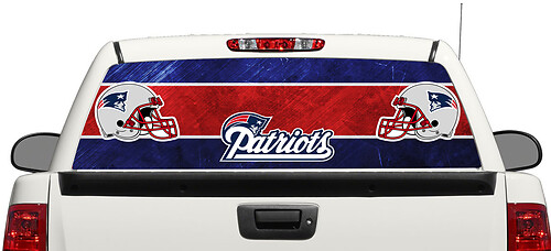 New England Patriots Football  logo Rear Window Decal Sticker Pick-up Truck SUV Car 3

