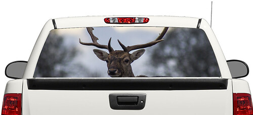 Deer Animal Rear Window Decal Sticker Pick-up Truck SUV Car 3

