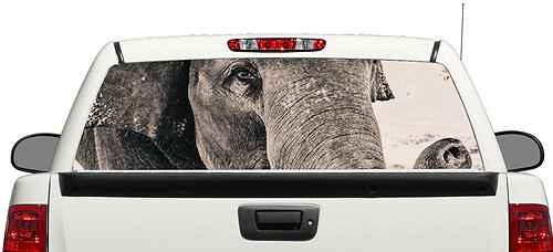 Elephant Wild animal Africa Rear Window Decal Sticker Pick-up Truck SUV Car 3