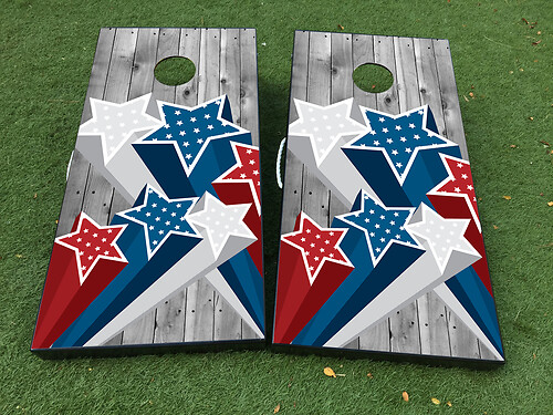 Independence Day United States Cornhole Board Game Sticker Decal VINYL WRAPS with LAMINATED